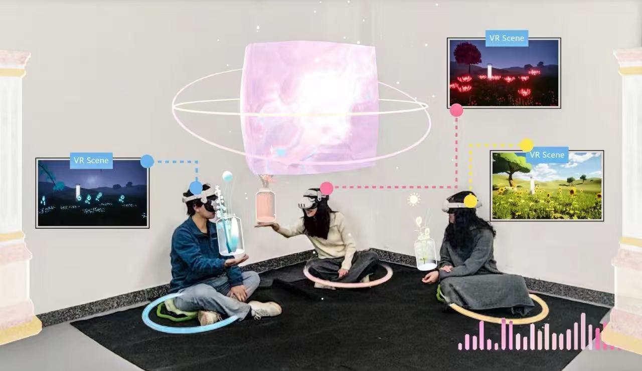 MetaMood: AI-based Shared Emotion Visualizations in Immersive Healing Space